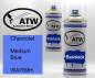 Preview: Chevrolet, Medium Blue, WA769H: 400ml Sprühdose + 400ml Klarlack - Set, von ATW Autoteile West.